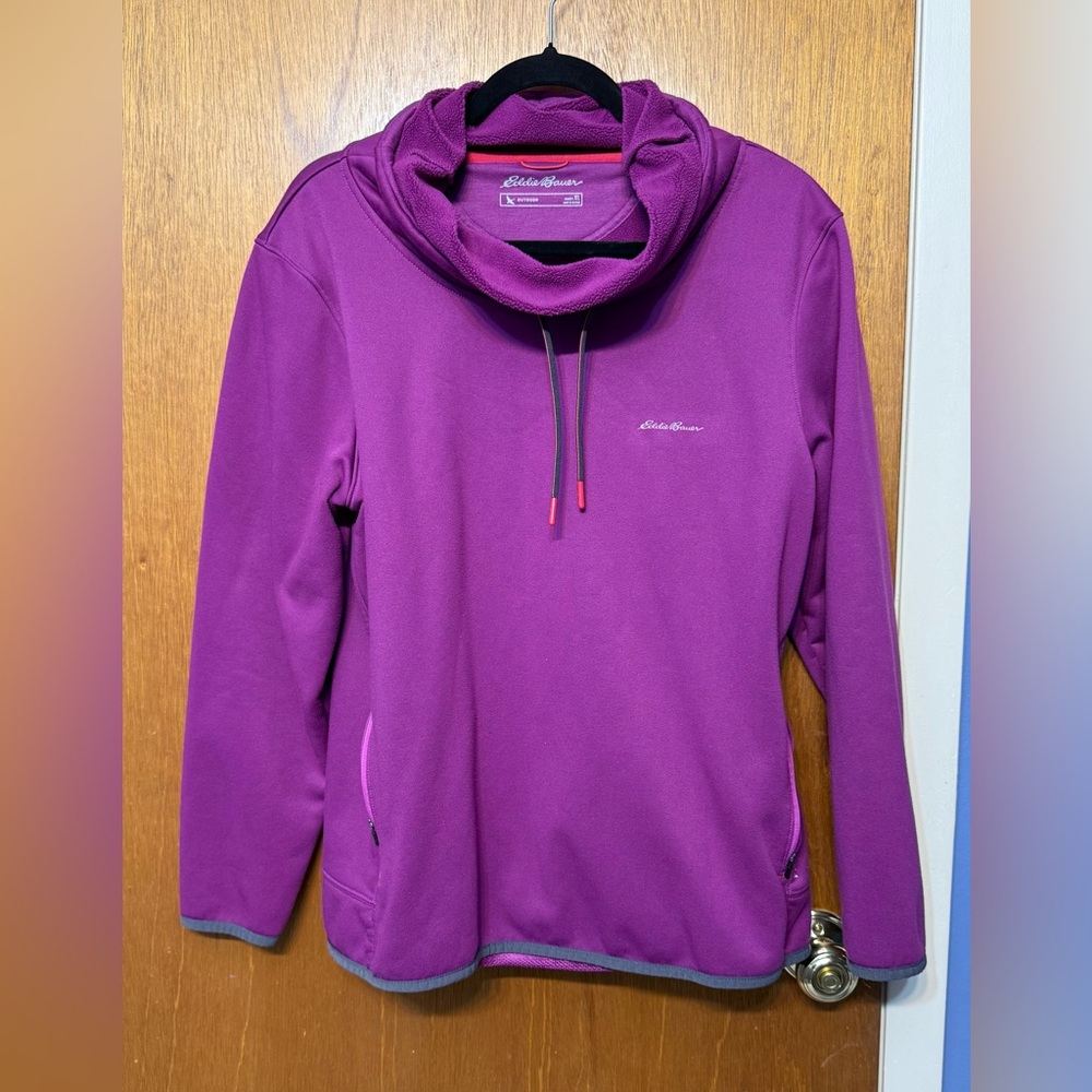 Eddie Bauer Bright Purple Fleece Pullover